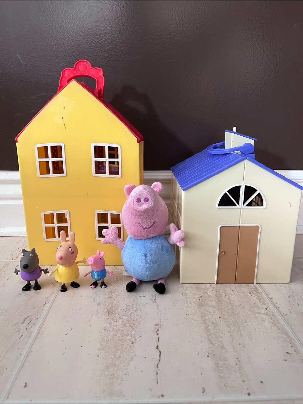 Peppa Pig  Lot Figures Houses  Play sets Plush toys